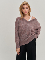 Пуловер розовый