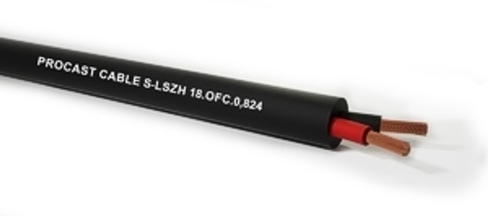 PROCAST cable S-LSZH 18.OFC.0,824 Акустический негорючий кабель в бухте
