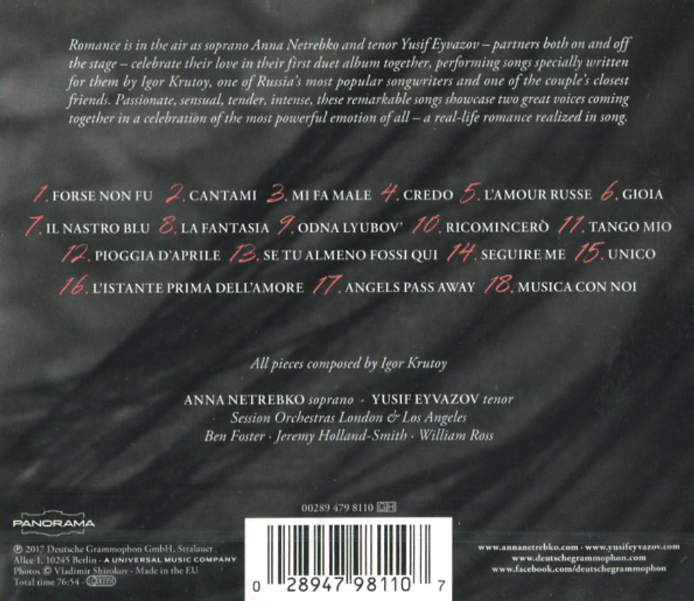Anna Netrebko & Yusif Eyvazov / Romanza (CD)