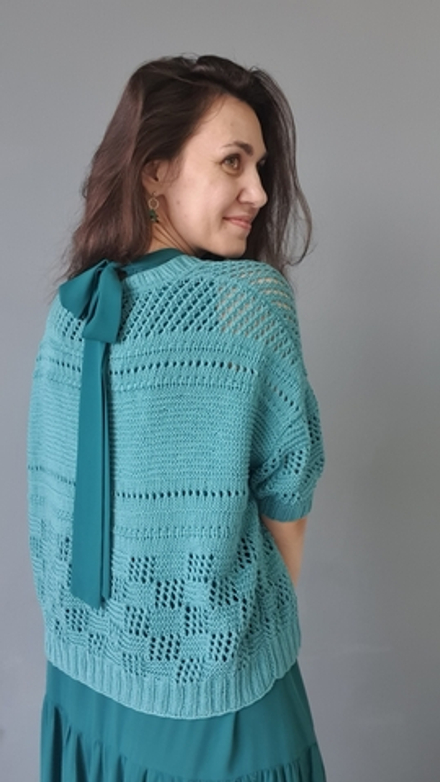 Описание Жакет из  BABY COTTON