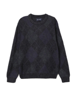 Мужской Свитер Mohair Argyle Knit