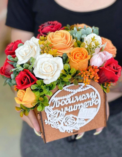 Букет из мыла в подарок учителю