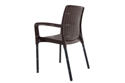 Мебель Tweet Стул Bali Solid, черно-коричневый