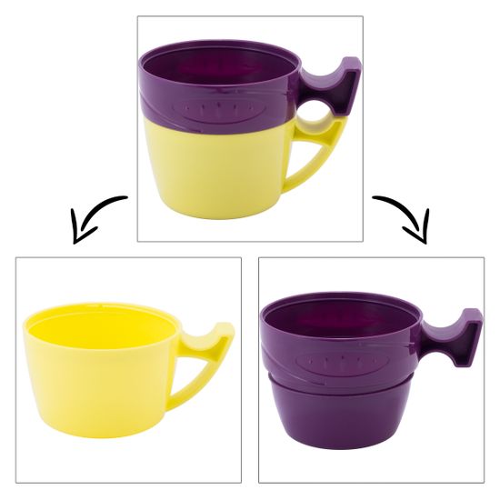 Термос 1,8 л. со стеклянной колбой Kamille KM 2032 пластиковый, 2 чашки