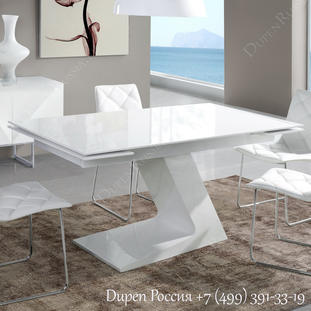 Обеденный стол DUPEN DT-21 Раскладной Белый