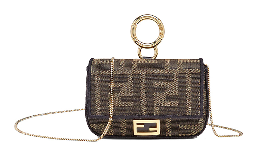 Сумка FENDI Baguette Nano Logo FF, 7AR844A6V5F17U4