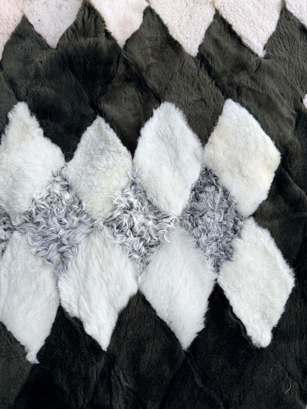 Покрывало меховое ковер из шкуры овчины