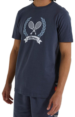 Футболка мужская теннисная Ellesse Tazennis Tee - dark blue