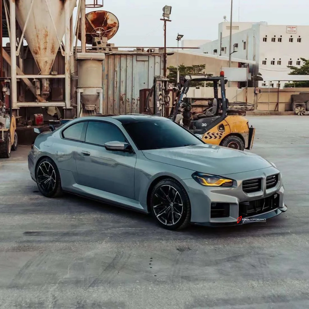 Карбоновая губа переднего бампера для BMW M2 G87 / 2 серии G42 БМВ тюнинг