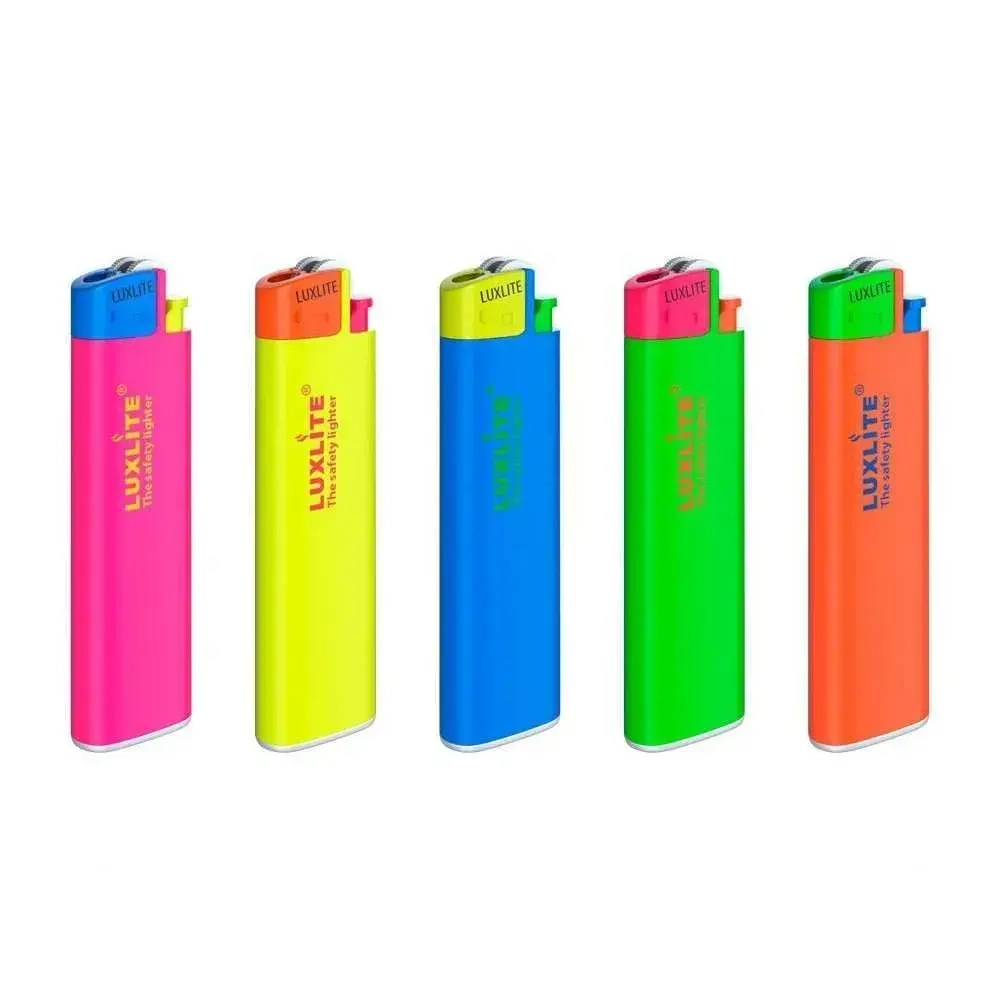 Зажигалки механические X1 HC5 II SP неоновые цветные крышки (комплект 50 шт)