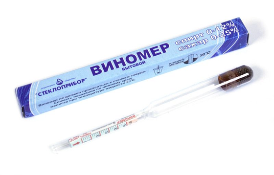 Виномер 0-25% 10см