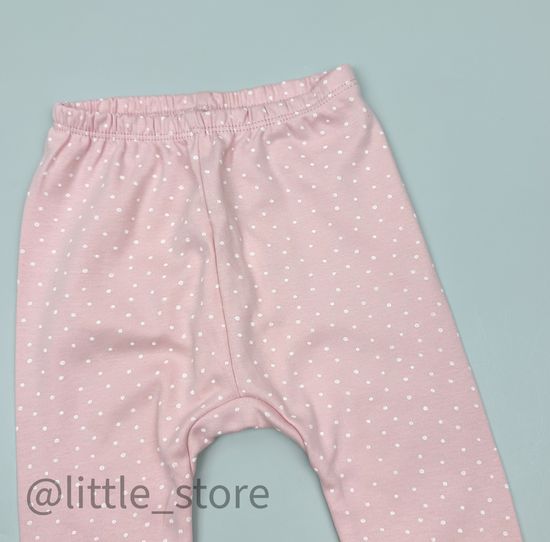 Штанишки хлопковые, Горошки на розовом жемчуге