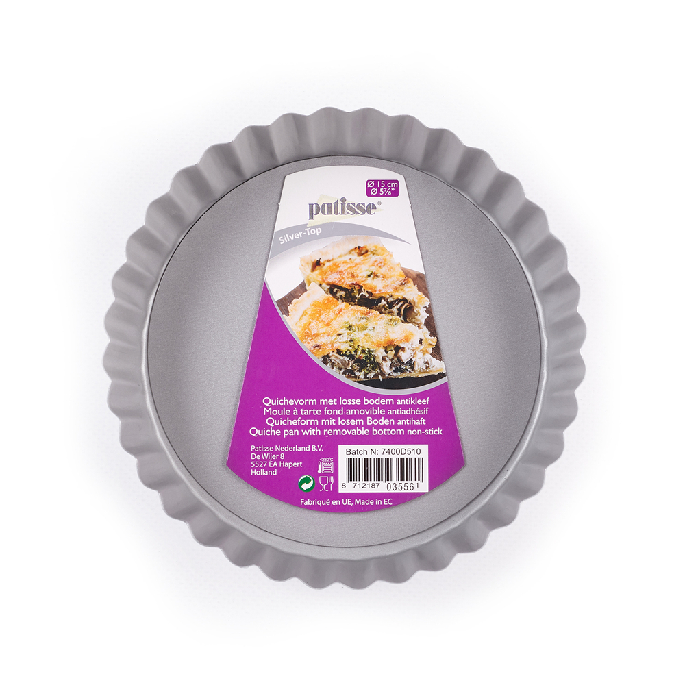 Форма для выпечки круглая со съемным дном Patisse Silver 15х4 см