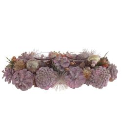 GAEM Подсвечник "Новогодняя композиция", L32 W14 H8,5 см