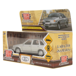 Модель ин. мет. "Lada-2114 Samara" 12см. двери, багаж, серебрист, коробка 2114-12-SR (Технопарк)