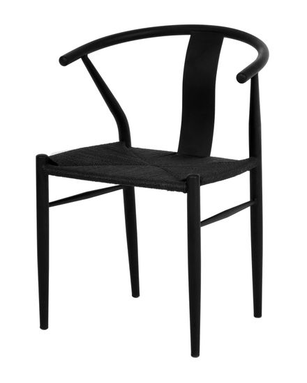 Стул обеденный Wishbone Style металлический черный