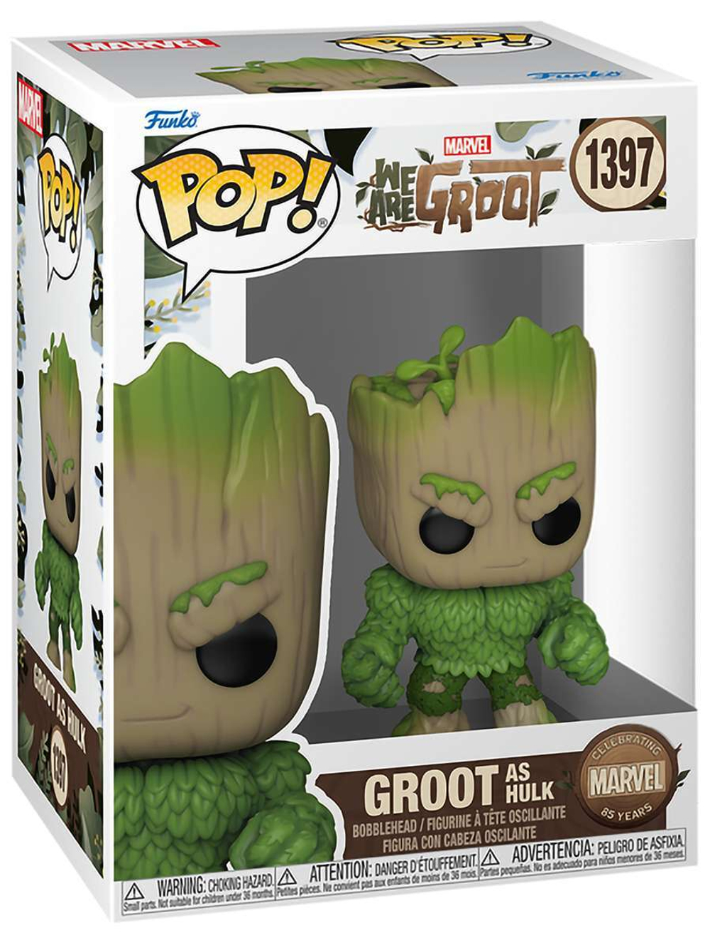 Фигурка Funko POP! Bobble Marvel We Are Groot Groot as Hulk (1397) 81338