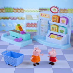 Игровой набор Hasbro Swinka Peppa - Свинка Пеппа набор для покупок в супермаркете -магазине + 2 фигурки