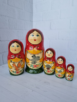 Матрешка с зайчиком 5 мест