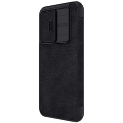 Кожаный чехол книжка от Nillkin для Samsung Galaxy A54 5G, серия Qin Pro Leather с защитной шторкой для камеры