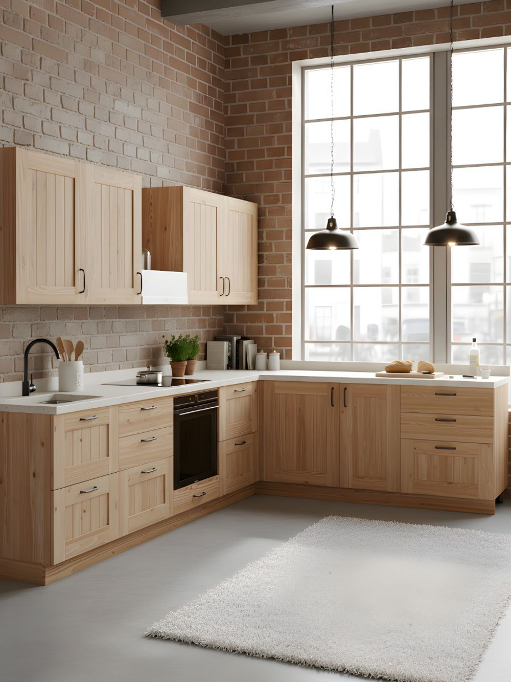 Фальшпанель для кухни Вестфалия, 31х2х96, массив сосны, Dipriz