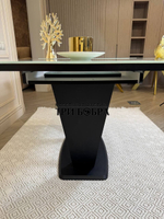 Кухонный раздвижной стол "Прадо", белый мрамор