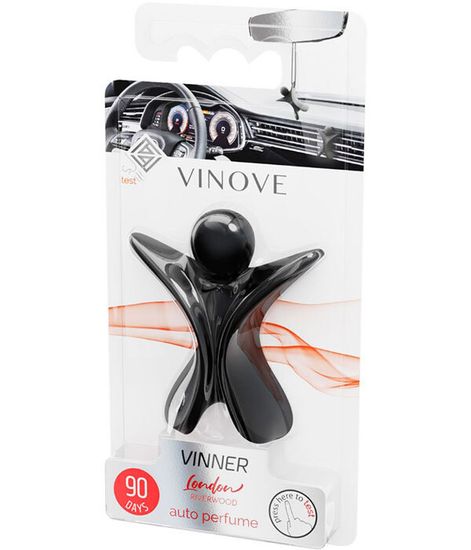 ЛОНДОН черный, дизайнерский ароматизатор для автомобиля London Vinner, Vinove