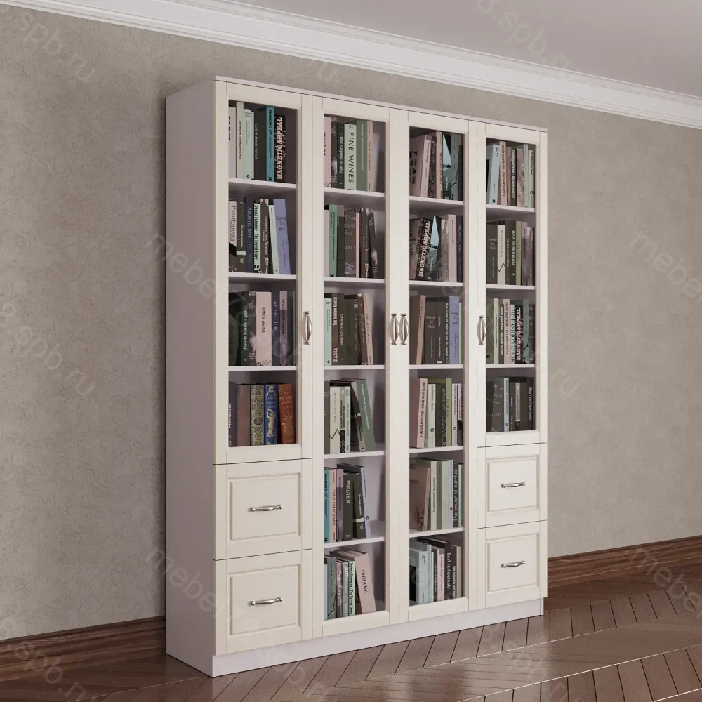 Шкаф книжный 4/14 (мадес)