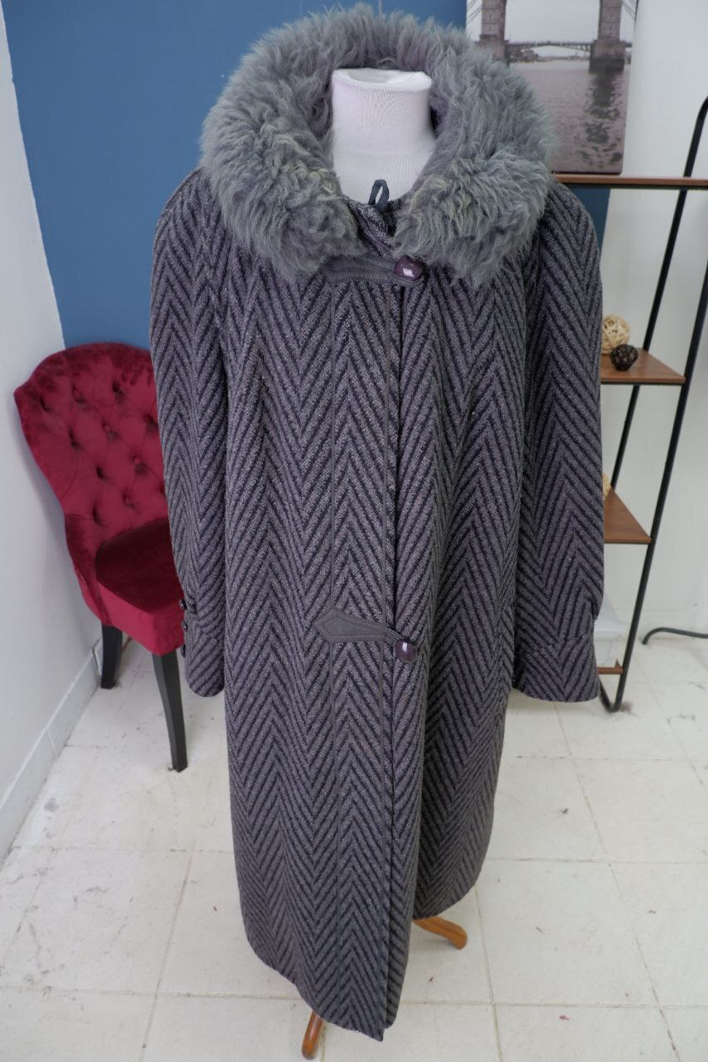 Пальто шерстяное 54 размер