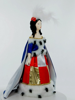 Фарфоровая кукла Дама в маскарадном платье. Сувенир ручной работы