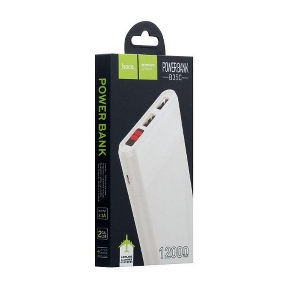 Портативный аккумулятор HOCO B35C 12000 mAh (белый)