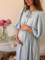 Платье Мари для беременных и кормящих, Голубой