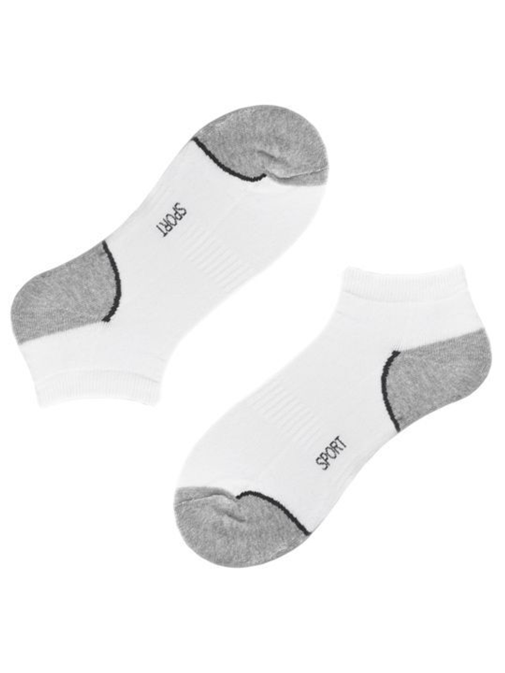 Короткие женские спортивные носки Sneaker sport - 2 шт. (Размер: 25) (Цвет: белый)