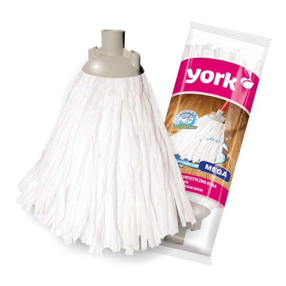 МОП веревочный резьбовой York MEGA Bianco, 140 г, микрофибра
