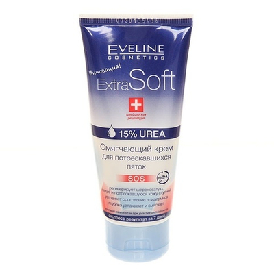 Крем для потресковшихся пяток смягч. Eveline EXTRA SOFT SOS 15% UREA 100мл