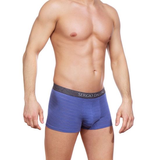 Мужские трусы боксеры синие Sergio Dallini SG2306-1