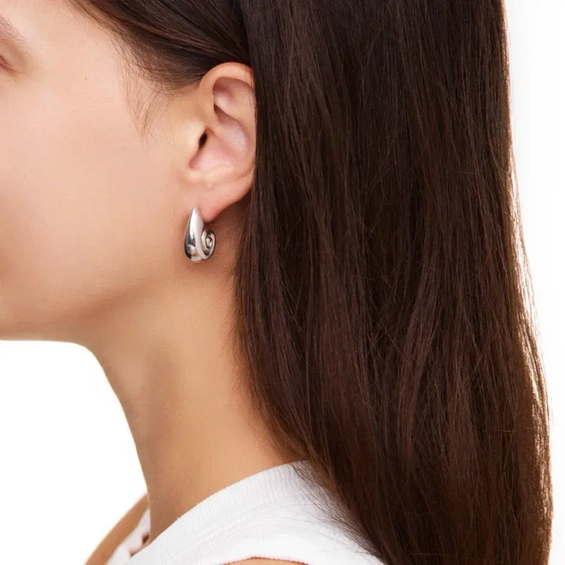 Серьги Простая Ракушка