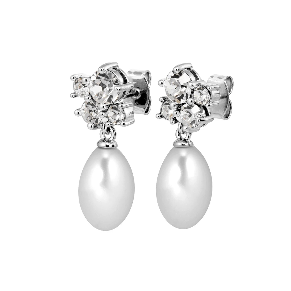 Серьги Dyrberg Kern PETUN SS CRYSTAL / WHITE PEARL 480055