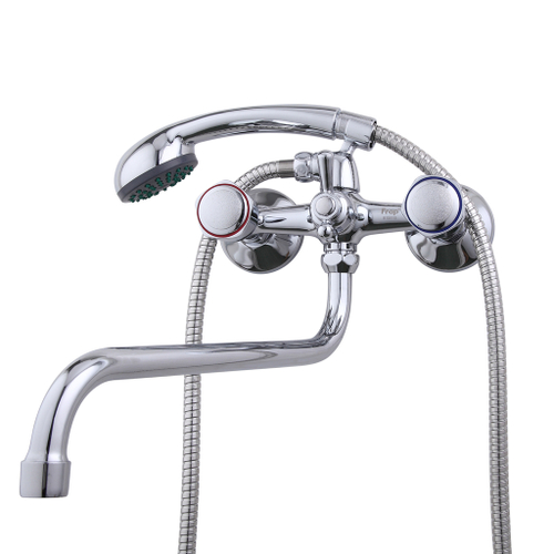 Смеситель для ванны и раковины 1/2 кер F2209 FRAP с шар перекл ПЕНТА, S излив, хром, латунь