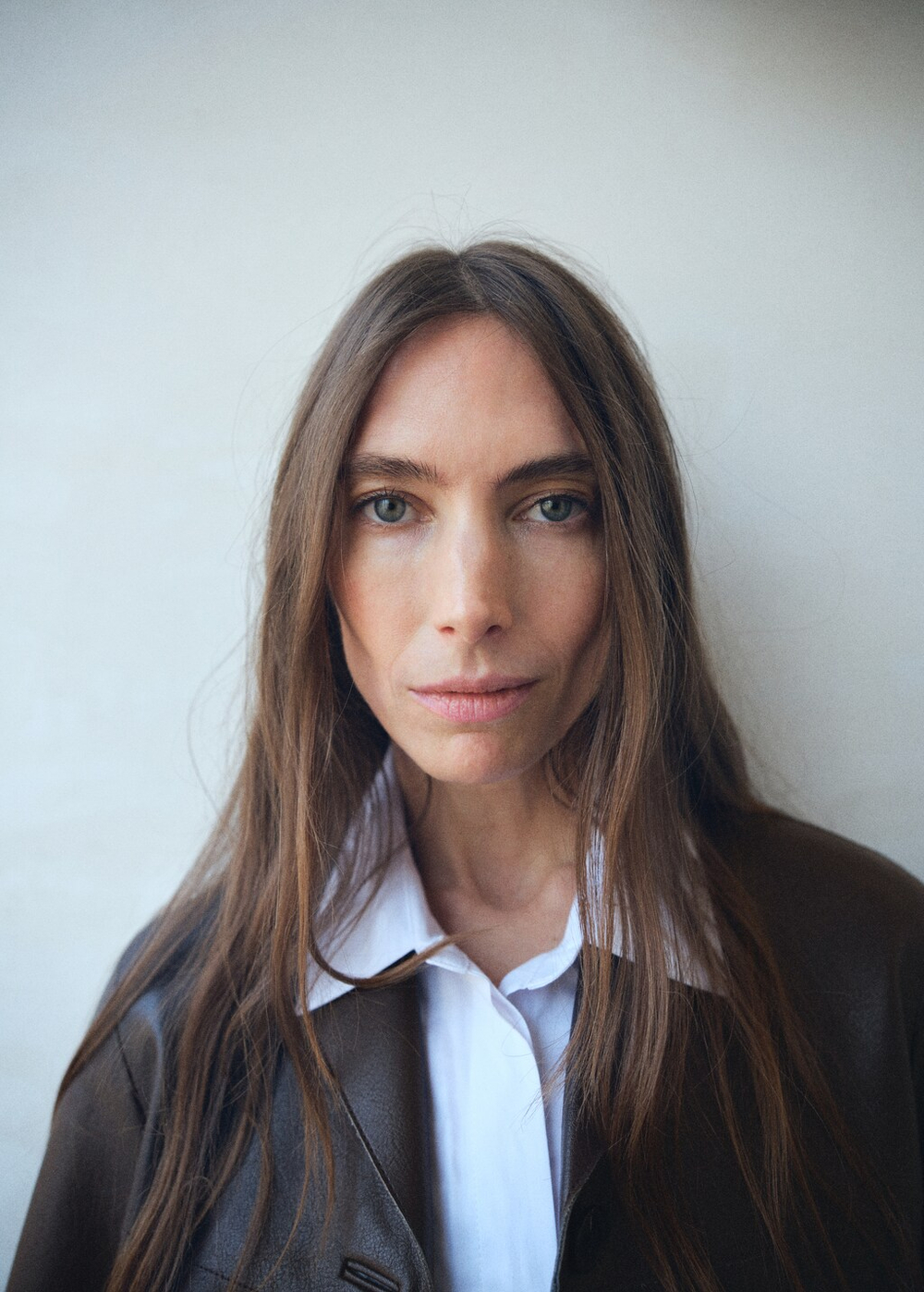 Куртка из искусственной кожи с карманами