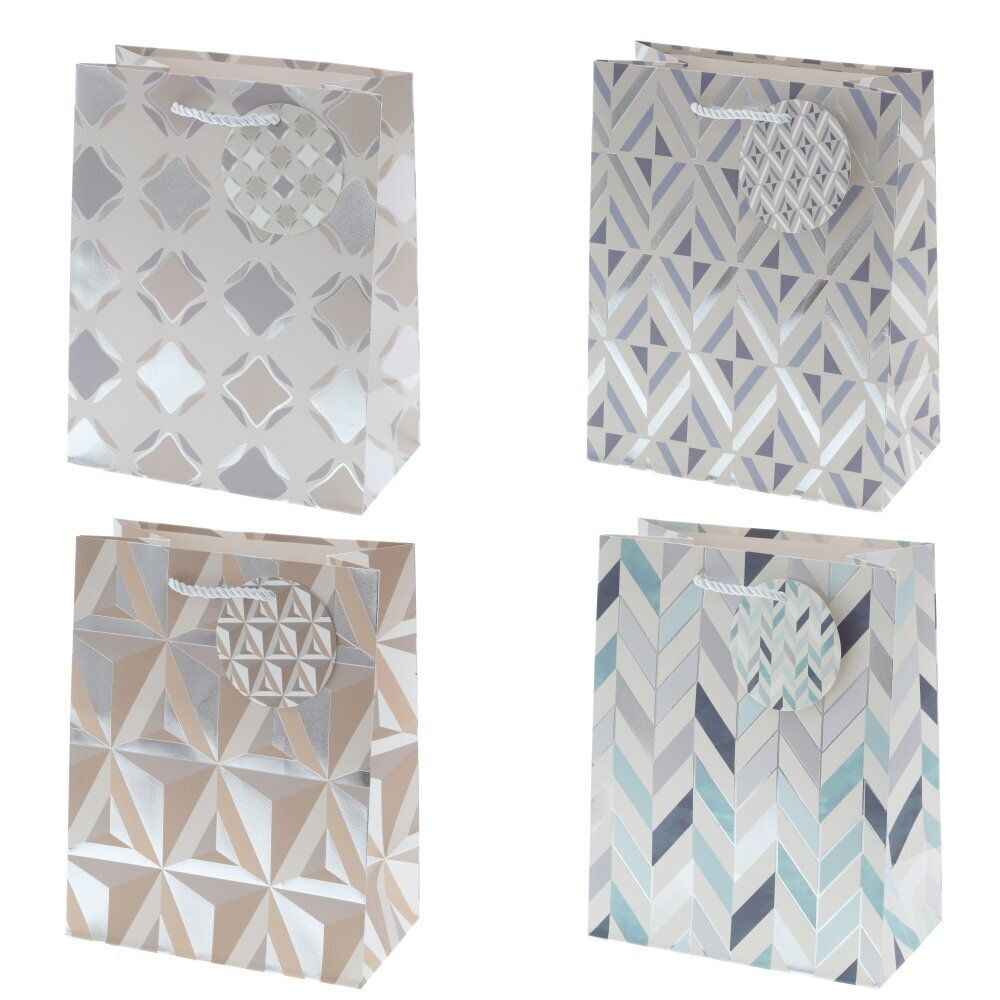 GAEM Пакет подарочный S (бумага 210г/м2, блок микс 12шт), L18 W10 H23 см, 4в.