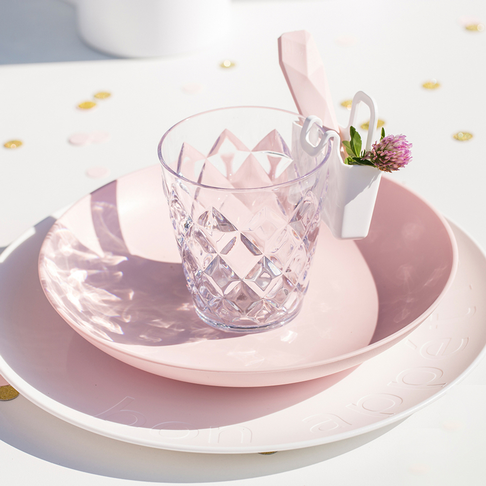 Стакан crystal, 200 мл, акрил, розовый