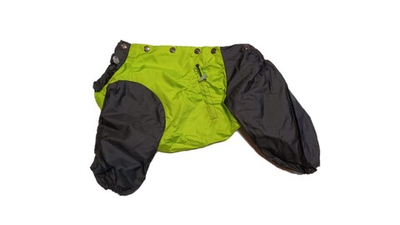 Комбинезон,  утепленный байкой 24 мальчик (обхват груди 45 - 52) салатовый - черный