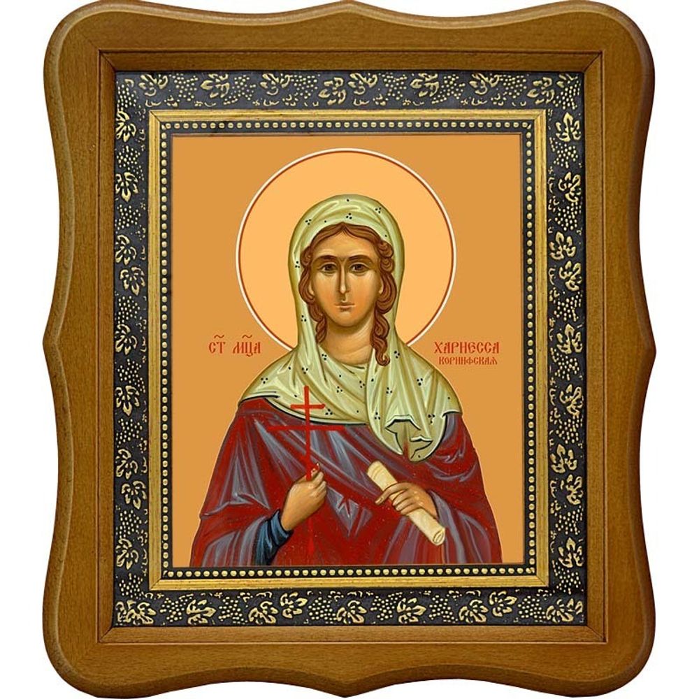 Хариесса Коринфская мученица. Икона на холсте.