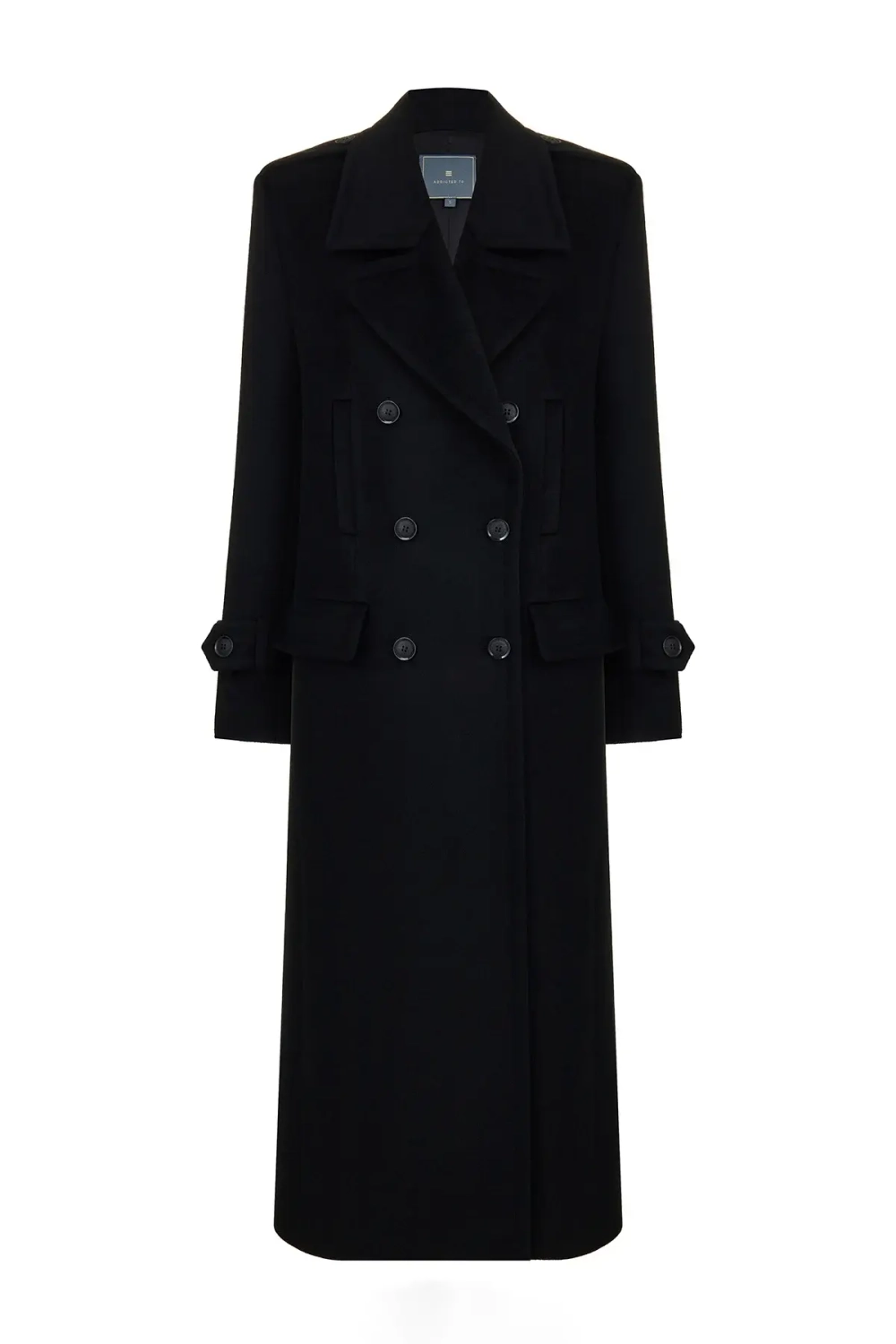 Пальто двубортное