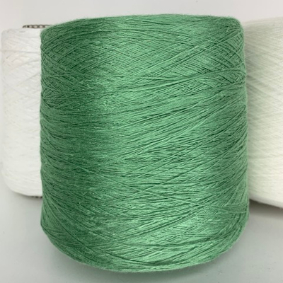 SETA SHANTUNG - Luxury Selection by Ri.Go; 100% натуральный шёлк; 1500м/100гр 4/60; col.9013, цвет: зеленый салатовый; Есть бобинка: 224 гр