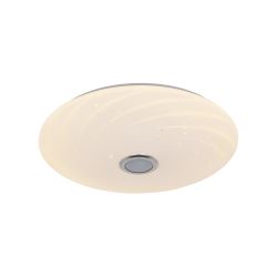 ULI-D291 72W-SW+RGB-50 MERCURY Cветильник светодиодный накладной. Диммируемый. Пульт ДУ в-к. Встроенная Bluetooth колонка. Теплый свет3000К-Белый свет4000К-Дневной свет6500К-RGB. 5700Лм. TM Uniel