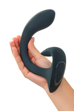 Темно-серый вибратор для G-стимуляции G for Goddess 1 (Цвет: темно-серый)