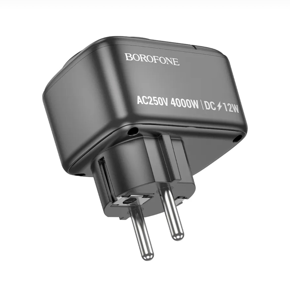 Сетевое зарядное устройство с розеткой BOROFONE BAC14 Type-C и 2 USB