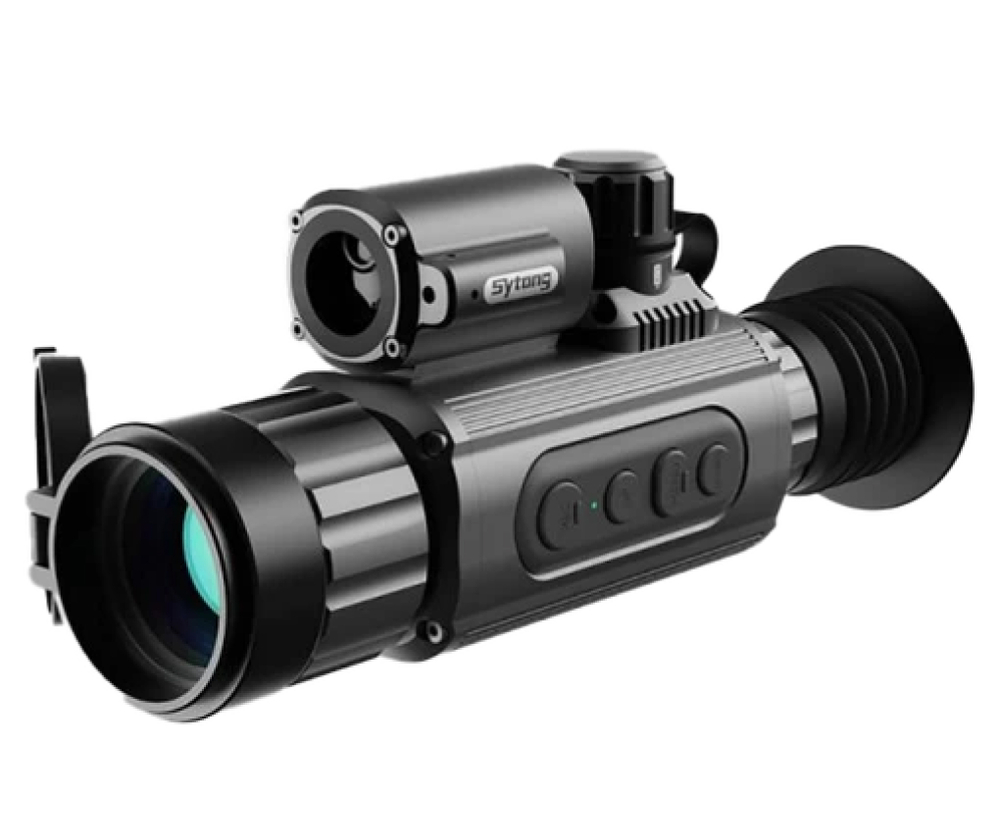 Тепловизионный прицел Sytong AM06-50LRF с дальномером (640х512, х2.5-20, ø50мм, Wi-Fi, до 3850 м)